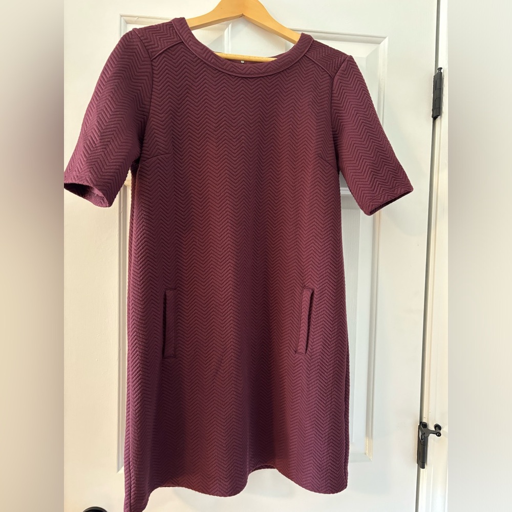 Dark red, sweater dress